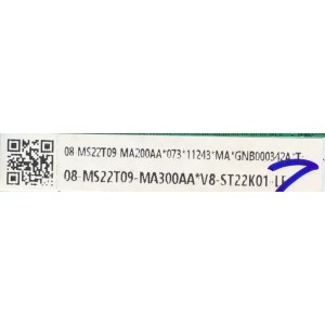 MAIN PARA TV TCL 4K UHD HDR ROKU SMART TV / NUMERO DE PARTE 08-MS22T09-MA200AA / 08-MS22T09-MA300AA / V8-ST22K01-LF / 40-MS22T3-MAB2HG / PANEL LVU430NDEL MS9W13 V3 / MODELO 43S431