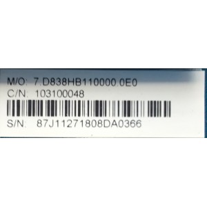 MAIN PARA TV ELEMENT SMART TV / NUMERO DE PARTE 103100048 / CV838H-B / CV838H_B_11_170818 / 7.D838HB110000.0E0 / E18121-SY / E254667 S / H2E03104A0 / PANEL CV500U1-T01 / MODELO E4STA5017