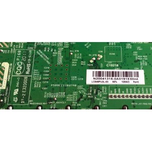 MAIN FUENTE (COMBO) PARA TV SCEPTRE / NUMERO DE PARTE N20041315 / TP.MS3683.PC821 / LC546PU2L-03 / N20041315-0A01915 / PANEL PT550GT01-01 / MODELO N55 / N55 KQTV83BB