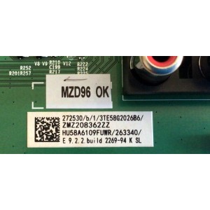 MAIN FUENTE (COMBO) PARA TV HISENSE / NUMERO DE PARTE 272530 / RSAG7.820.9221/ROH / HU58A6109FWR/263340 / ZMZ208362ZZ / 3TE58G2026B6 / 58A6109FUWR / G2026B6 / PANEL HD580X1U91-L1/S1/GM/ROH / MODELO 58RGE3