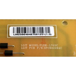 FUENTE DE PODER PARA TV LG SMART TV / NUMERO DE PARTE EAY64948708 / EAX67865202 / LGP55TJ-18U1 / 64948708 / EAX67865202(1.0) / PLDK-L703C / 3PCR02264C / PANEL NC550DGG-AAGPA / MODELOS 55UN6950ZUA / 55UN6950ZUA.BUSWLKR / 55UN7000PUB.BUSWLKR