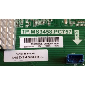 MAIN FUENTE (COMBO) PARA TV SCEPTRE / NUMERO DE PARTE MSD3458HB-L / TP.MS3458.PC757 / Z20050935 / CC500PV4D / PANEL CV500U1-T01_V01 / MODELO W50 TBTV58HA