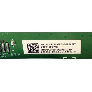 MAIN FUENTE (COMBO) PARA TV HISENSE 4K HDR SMART TV / NUMERO DE PARTE 280363 / RSAG7.820.10255/ROH / 273373 / HU50A6109FUWR / HU50A6109FUWR(1002) / PANEL HD500X1U92-T0L3\S0\GM\ROH / MODELO 50R6E3 / 50R6E3 HU50A6109FUWR