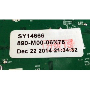 MAIN PARA TV ELEMENT / NUMERO DE PARTE SY14666 / ST3393LU-A9H / 890-M00-06N78 / LSC550HJ07-SY1439C / MS-1E198407 / 110105001245 / 1602-14070006 / MODELO ELEFW605