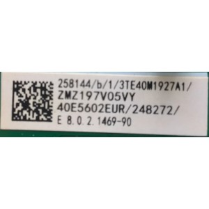 MAIN FUENTE PARA TV HISENSE NUMERO DE PARTE 258144 / RSAG7.820.8974/ROH / 3TE40M1927A1 / ZMZ197V05VY / 40E5602EUR / 248272 / PANEL JHD396V1F01-TXL1/MCKD-3A/ROH / MODELO 40H4030F1