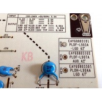 FUENTE DE PODER PARA TV LG / NUMERO DE PARTE EAY60803101 / 3PCGC10008A-R / 60803101 / PLDF-L903A / SUSTITUTAS EAY60803301 / EAY60803401 / MODELOS 42LE530C-UC / 42LE5300-UC / 42LE5350-UB / 42LE5400-UC / 42LE5500-UA / 42LE7300-UA / 42LE5300-UC.AUSWLUR