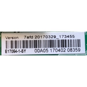 MAIN FUENTE PARA TV ELEMENT NUMERO DE PARTE E17054-1-SY / TP.MS3393.PB751 / K17031037-0A08359 / PANEL T400-V35-DLED / DISPLAY V400HJ6-PE1 / MODELO ELFW4017