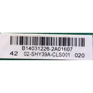 MAIN FUENTE (COMBO) PARA TV SANYO / NUMERO DE PARTE 02-SHY39A-CLS001 / TP.MS3393T.PB79 / B14031226-2A01607 / PANEL LVF420AUDX E8 V4 / MODELO DP42D24 P42D24-00