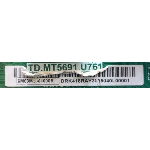 MAIN FUENTE PARA TV VIZIO NUMWERO DE PARTE 6M03M0004600R / TD.MT5691.U761 / A0003R00J / AP303507EK / PANEL V650DJ4-D03 RE.C1 / MODELO / V655-H19 LINIZCNW