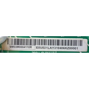 MAIN FUENTE (COMBO) PARA TV VIZIO HD SMART TV / NUMERO DE PARTE 6M03M0004110R / 6M03A0004Q00J / TP.MT5581.PB761 / 191E24526C / E248237 / PANEL V400HJ9-D03 REV.C1 / MODELO D40F-G9 / D40F-G9 LIAIXT / D40F-G9 LIAIXTLX