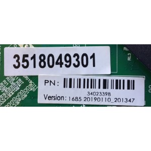 MAIN FUENTE (COMBO) PARA TV MAKENA (32) / NUMERO DE PARTE 34023398 / TP.MS3553.PB819 / 3518049301 / 2605634A0 / 1685 20190110_201347 / A19010098 / MODELO ¨32¨