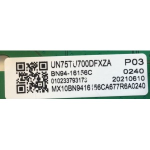 MAIN PARA TV SAMSUNG NUMERO DE PARTE BN94-16156C / BN41-02751B / BN97-18096A / PANEL CY-BT075HGHV2H / MODELO UN75TU700DFXZA CA03 / UN75TU700DFXZA