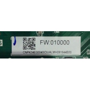 MAIN FUENTE PARA TV TOSHIBA NUMERO DE PARTE H17020285 / TP.MS3553.PC706 / MODELO 43L420U