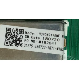 MAIN FUENTE PARA TV HISENSE NUMERO DE PARTE R18071496 / TP.SR.PB701 / 180720 / M182041 / R18071496-0A01792 / PANEL JHD400N2F31-TXL2B1QL/S0/FM/ROH / MODELO 40EU3000