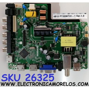 MAIN FUENTE ((COMBO)) PARA TV SCEPTRE HD / NUMERO DE PARTE Z19080934 / TP.MS3553.PB819 / T320HVN05.6 / 2605634A0 / DISPLAY PT320AT01-1 VER.1.9 / MODELO E32 KHTV53LA