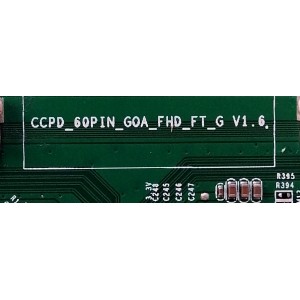 T-CON PARA TV POLAROID / NUMERO DE PARTE CC430LV2D / CCPD_60PIN_G0A_FHD_FT_G V1.6 / CCPD_60PIN_GOA_FHD_FT_G V1.6 / DISPLAY CC430LV2D VER.03 / MODELO PTV4317ILED