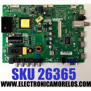 MAIN FUENTE ((COMBO)) PARA TV SANYO / NUMERO DE PARTE 02-SHY39B-CHS003 / TP.MS3393.P77 / 3MS3393X / B14031024 / MODELO DP32C53M