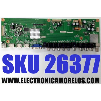 MAIN PARA TV SEIKI / NUMERO DE PARTE 1106H0730 / CV318H-D / F19AGYYK74-1 / 20110617X015756 / DISPLAY HV320WXC-100 / MODELO SC323FI