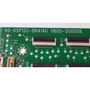 LED DRIVER PARA TV TCL QLED / NUMERO DE PARTE 308035-000082 / 40-65P12G-DRA1AG / 11605-500058 / D65P12G / V8-M65P12H-LC / GTC012602I / PANEL LVU650NDJL CD9W28 V1 / DISPLAY ST6451D08-5 VER.2.1 / MODELO 65Q750G