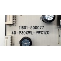 FUENTE DE PODER PARA TV TCL QLED / NUMERO DE PARTE 30805-000297 / 40-P30XWL-PWC1ZG / 11601-500077 / P30XW / PANEL LVU650NDJL CD9W28 V1 / DISPLAY ST6451D08-5 VER.2.1 / MODELO 55Q750G / 65Q750G