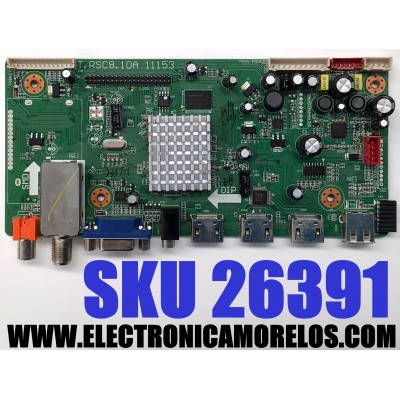 MAIN PARA TV APEX / NUMERO DE PARTE 1B1J2337 / T.RSC8.10A 11153 / LTA320AP29-W / TXACB5K00808 / T.RSC8.10A / T.RSC8.10A / PANEL V460H1-L06 / MODELO LD4688T