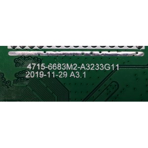 MAIN FUENTE ((COMBO)) PARA TV ATVIO / NUMERO DE PARTE 4715-6683M2-A3233G11 / 9011-11X238-CB3J3301-S / 2E01986B0 / XSDZ9011RA0 / BPOQ20110216 / DISPLAY V320BJ8-Q01 REV.C1 / MODELO ATV-32SM