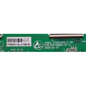 T-CON PARA TV SCEPTRE / NUMERO DE PARTE ST5461D11-1-XL-4 / ST6451D02-E 60 / ST675AB5C-V1.0 / 2006010620 / 2005CSBQ201 / PANEL DXST5461D11-1 / DISPLAY LC546PU2L-03 / MODELO N55