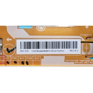 FUENTE DE PODER PARA TV SAMSUNG / NUMERO DE PARTE BN4400806F / L40S6R_MSM / PSLF131S09A / BN44-00806F / MODELOS UN43MU / UE40MU / UE43MU / UA40MU / UA43MU / UN40MU / UN43MU / UN43MU6300FXZA FB02 / UN43MU6300FXZA / MAS MODELOS Y SERIES EN DESCRIPCIÓN...