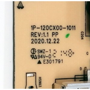 FUENTE DE PODER PARA TV VIZIO / NUMERO DE PARTE 09-65CAQ0A0-02 / 1P-120CX00-1011 / FL030AA00160 / 0965CAQ0A002 / PANEL SD650FUZ-1 / MODELO M65QXM-K03