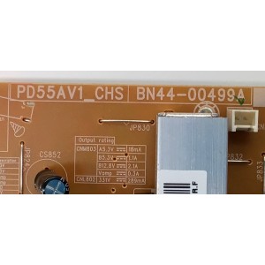 FUENTE DE PODER PARA TV SAMSUNG / NUMERO DE PARTE BN4400499A / PD55AV1_CHS / BN44-00499A / PANEL DE500BGA-V1 / CY-DE500CGMV1H / MODELOS UE50EH / UN50EH / UA50EH UA55EH / UN55EH / UN55EH6000FXZA AH01 / UN55EH6000FXZA CH01 / MAS MODELOS EN DESCRIPCIÓN