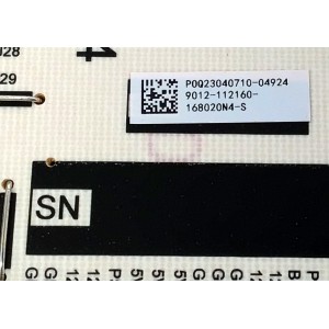 FUENTE DE PODER PARA TV SHARP / NUMERO DE PARTE 9012-112160-168020N4-S / K-P168-SO4 / K-P168-S04 / 4702-KP168S-A2133D31 / 9012-112160-168020N4 / P0Q23040710-04924 / PANEL K650W / MODELOS 4T-C65EL8UR / WR55UT4212 / 100012587 ((65'' PULGADAS))