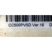 T-CON PARA TV SANSUI / NUMERO DE PARTE 21032800104583 / DCBDM-P280D_03 / 309021WDX500U009 / CC500PV5D / E470791 / P2021725L599 / PANEL CX500DLEDM / DISPLAY CC500PV5D VER.16 / MODELO SMX50F3UAD