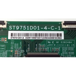 T-CON PARA TV TCL / NUMERO DE PARTE 34291100ET / ST9751D01-4-C-1 / ST9751D01-6 / 34.29110.0ET / D634239A0F-A / D634239AOF-A / 34291100ET2411U / PANEL LVU980NDJL CD9W18 V1 / DISPLAY ST9751D01-4 VER.2.2 / MODELOS 98S550G / 98R754