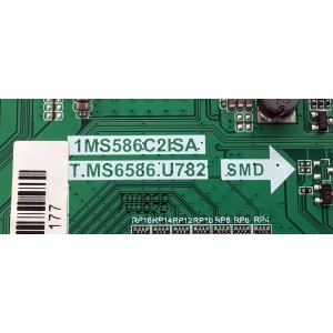 MAIN PARA TV EVL / NUMERO DE PARTE 02-MAMS6586-CB08 / 1MS586C2ISA / T.MS6586.U782 / IDF148047F / K20010089 / DISPLAY ST5461D07-7 VER.2.1 / MODELO 55EVLS4