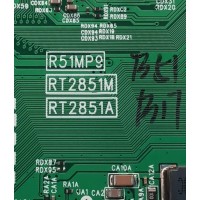 MAIN PATA TV TCL / NUMERO DE PARTE 30800-000825 / 30801-000799 / 40-R51MP9-MAD2HG / 11602-500731 / V8-R51AT01-LF / R51MP9 / RT2851M / RT2851A / PANEL LVU650NDEL CS9W54 V1 / DISPLAY ST6451D06-3 VER.2.1 / MODELO 65S454