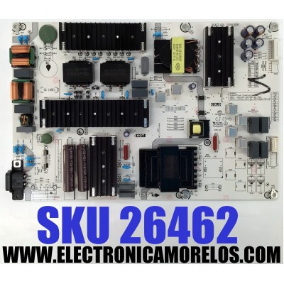 FUENTE DE PODER PARA TV HISENSE / NUMERO DE PARTE 400730 / RSAG7.820.10689/ROH / 10689-S / CQC13134095636 / E166702 / PANEL HD750H1U72-T0L4K1\GM\MCKD3A\ROH / DISPLAY HV750QUB-F91 / MODELO 75A6N