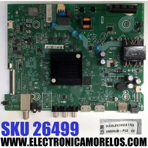 MAIN FUENTE ((COMBO)) PARA TV HISENSE FHD ((VIDAA)) / NUMERO DE PARTE 340573 / RSAG7.820.13374/ROH / 340574 / 40A35HUV / 40A35HUV(0002) / PANEL JHD400H1F03-T0L1\S0\GM\ROH / DISPLAY V400HJB-P03 C6 / MODELO 40A4KV