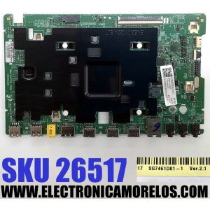 MAIN PARA TV/MONITOR COMERCIAL SAMSUNG 4K·UHD·HDR / NUMERO DE PARTE BN94-18167H / BN41-03157A / PONTUS-ML_QMC / BN97-20755X / BN97-20754A / BN9418167H / PANEL CY-NC075HGHVYH / DISPLAY SG7461D01-1 VER.2.1 / 51787A / MODELO LH75QMCE / LH75QMCEBGCXGO CA01