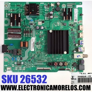 MAIN FUENTE ((COMBO)) PARA TV HISENSE ((GOOGLE TV)) / NUMERO DE PARTE 315287 / RSAG7.820.12366/ROH / 315286 / 43A53FUA(0013) / 43A53FUA / 315287M / 315286M / H41802PNP34A4 / PANEL HD425Y1U71-T0L2\S0\GM\CKD3A\ROH / DISPLAY HV430QUB-F70 / MODELO 43A6H