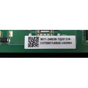 MAIN FUENTE ((COMBO)) PARA TV SHARP ((ROKU TV)) / NUMERO DE PARTE TPD.SK318CL.PB751 / 9011-240038-TQ20133K-CVTE9011ARA0-U02984 / U23110386-0A03803 / P02EE03590906B / PANEL K320WDGF / DISPLAY CV320H2-F01 REV:03 / MODELO 2T-C32EF8UR