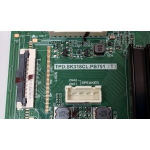 MAIN FUENTE ((COMBO)) PARA TV SHARP ((ROKU TV)) / NUMERO DE PARTE TPD.SK318CL.PB751 / 9011-240038-TQ20133K-CVTE9011ARA0-U02984 / U23110386-0A03803 / P02EE03590906B / PANEL K320WDGF / DISPLAY CV320H2-F01 REV:03 / MODELO 2T-C32EF8UR