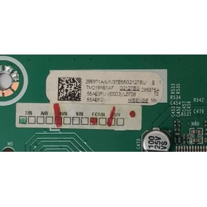MAIN FUENTE COMBO PARA TV HISENSE ORIGINAL VIDAA / NUMERO DE PARTE 295971 / RSAG7.820.10908/ROH / 295975 / 55A53FUV / 55A53FUV(0003) / PANEL HD550Y1U72-T0L2 / DISPLAY HV550QUB-F70 REV.2.0 / MODELO 55A65GV