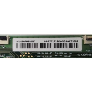 T-CON PARA TV SONY / NUMERO DE PARTE 44-97713120 / 44-9771312O / 47-6021155 / HV430FHB-N1K  CPCB / HV430FHBN1K / 44-97713120A / 44-9771312OA / DISPLAY HV430FHB-N1K / MODELO KDL-43W660G / KDL43W660G