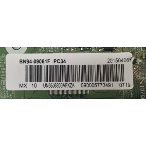 MAIN PARA TV SAMSUNG / NUMERO DE PARTE BN94-09061F / BN41-02353B / BN97-09531X / BN9409061F / MODELO UN65J6300 / UN65J6300AFXZA AH01