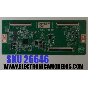 T-CON PARA TV ONN / NUMERO DE PARTE 513C55A0M11 / TV55A0-ZC26-01(B) / M11/2891-00955 / 20230907 / 2010122107 / DISPLAY ST6451D04-9 V2.1 / MODELO 100012587 (65")