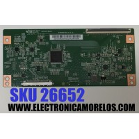 T-CON PARA TV WESTINGHOUSE / NUMERO DE PARTE 260162005482 / PT500GT02-8-C-2 / HB3702PF046A1 / 260162005482TH3AQVK / PANEL HK500WLEDM / MODELO WR50UT4212