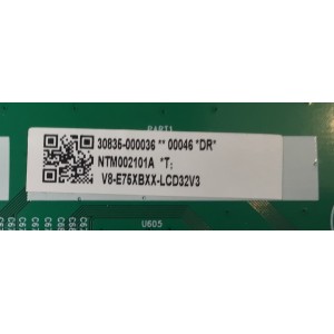 LED DRIVER PARA TV TCL / NUMERO DE PARTE 30835-000036 / 40-75XBXX-DCA2LG / 11602-500488 / H07802PNU95B1 / V8-E76XBXX-LCD32V3 / NTM002101A / PANEL LVU750NDGL / DISPLAY ST7461D05-7 VER.2.1 / MODELO 75QM850G