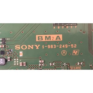 MAIN PARA TV SONY / NUMERO DE PARTE A-2229-191-A / 1-983-249-52 / A2229191A 842 / MODELOS XBR-55A8G / XBR55A8G / XBR-65A8G / XBR65A8G /  (IMPORTANTE:ACTUALIZACIÓN DE SOFTWARE REQUERIDA PARA SU MODELO Y SERIE CORRECTOS.)