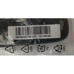 CONTROL PARA TV AOC ((NUEVO)) / NUMERO DE PARTE RC2414704/01 / 3139 238 26571 / CP01 11411 001838 / 398GRABD7NEACR / 1411009199 / PANEL TPM236H3 / DISPLAY HM236WU3-101 / HM236WU3-100 / MODELO LE24D1331