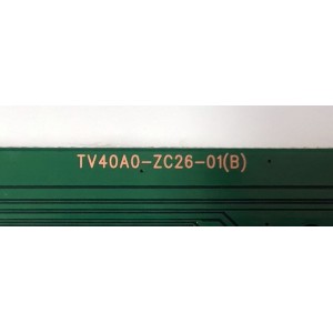 T-CON PARA TV ONN / NUMERO DE PARTE 513C40A0M02 / TV40A0-ZC26-01(B) / 20240716 / 2010140604 / M02/2643-00685 / DISPLAY HV400FHB-F11 REV.2.0 / MODELO 100058007 (40")